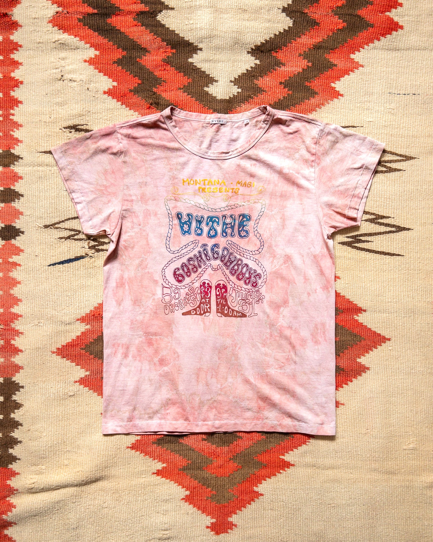 Shibori Tie-Dye Concert T-Shirt - Madder
