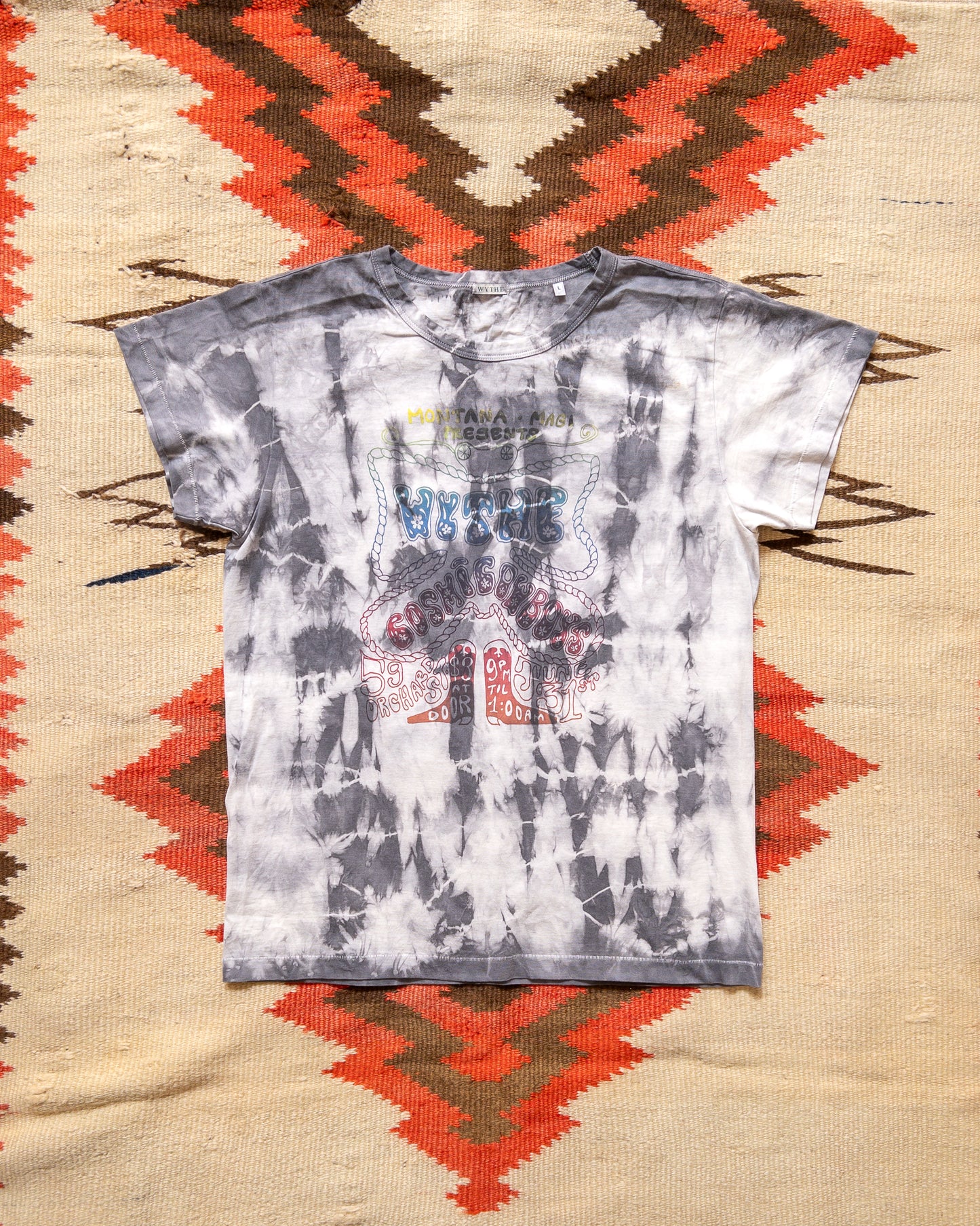 Shibori Tie-Dye Concert T-Shirt - Taro