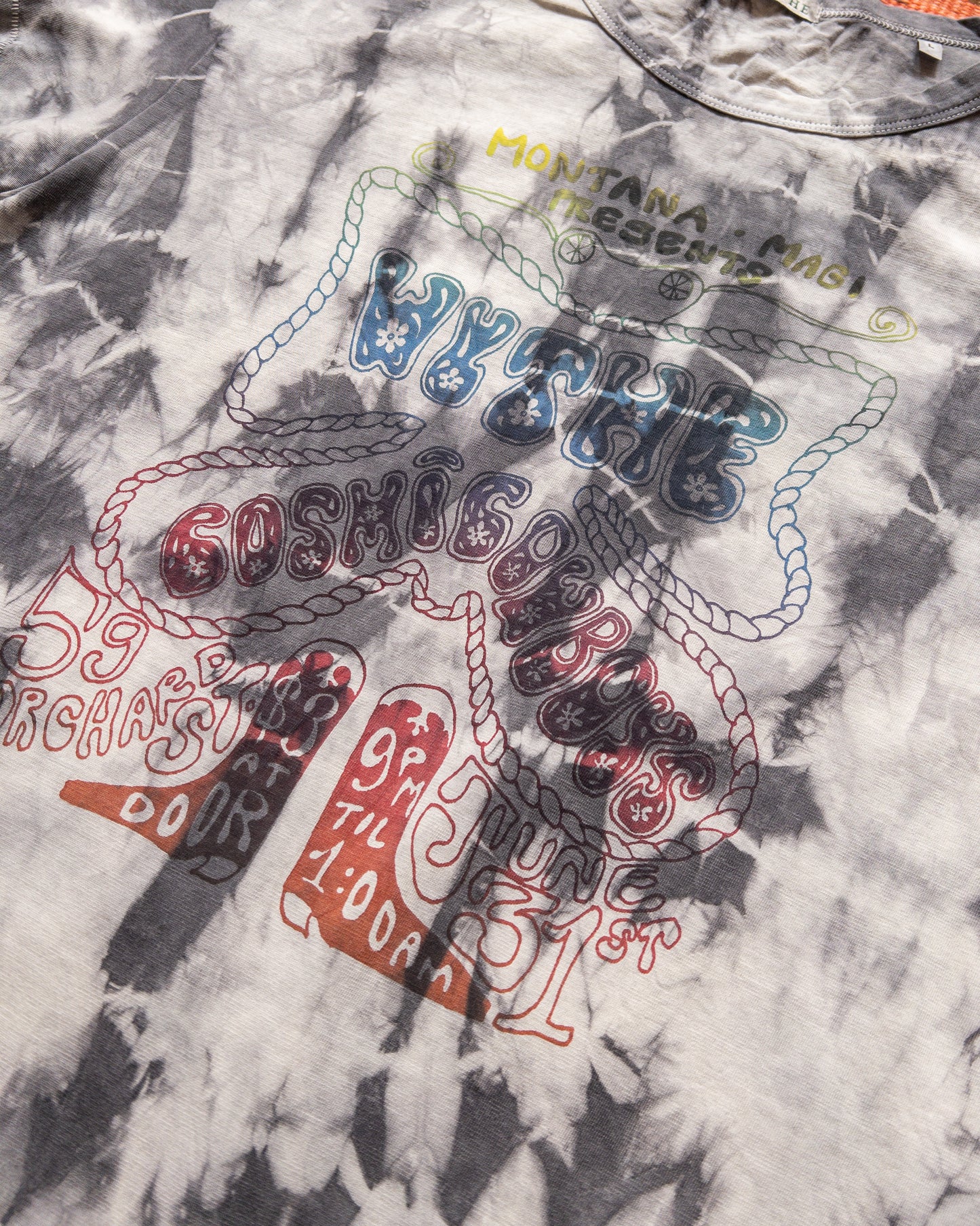 Shibori Tie-Dye Concert T-Shirt - Taro