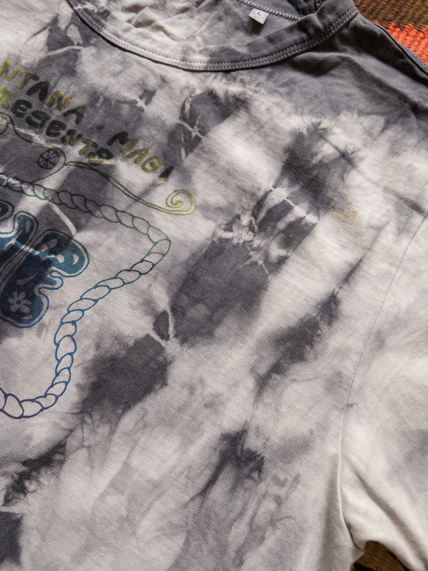 Shibori Tie-Dye Concert T-Shirt - Taro