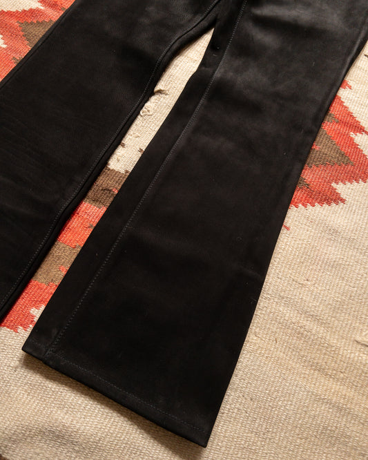Nubuck Five Pocket Flares - Black