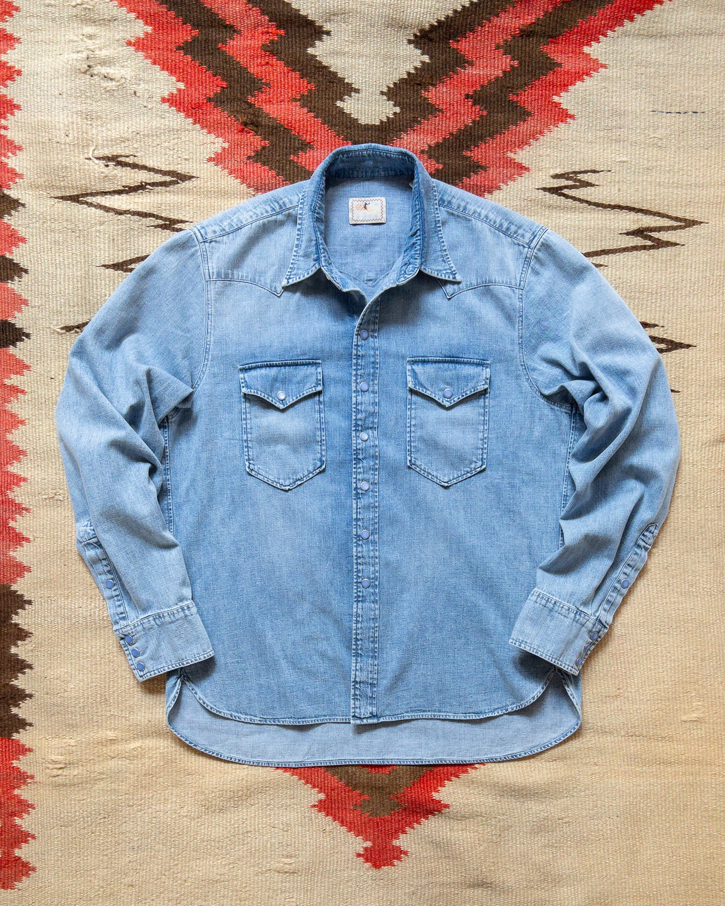 Denim Pearlsnap Shirt - Washed Indigo
