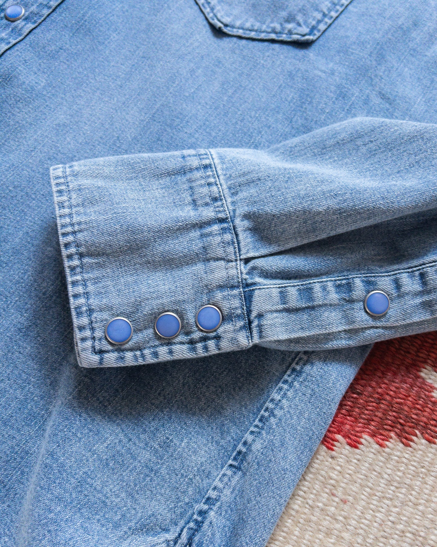 Denim Pearlsnap Shirt - Washed Indigo