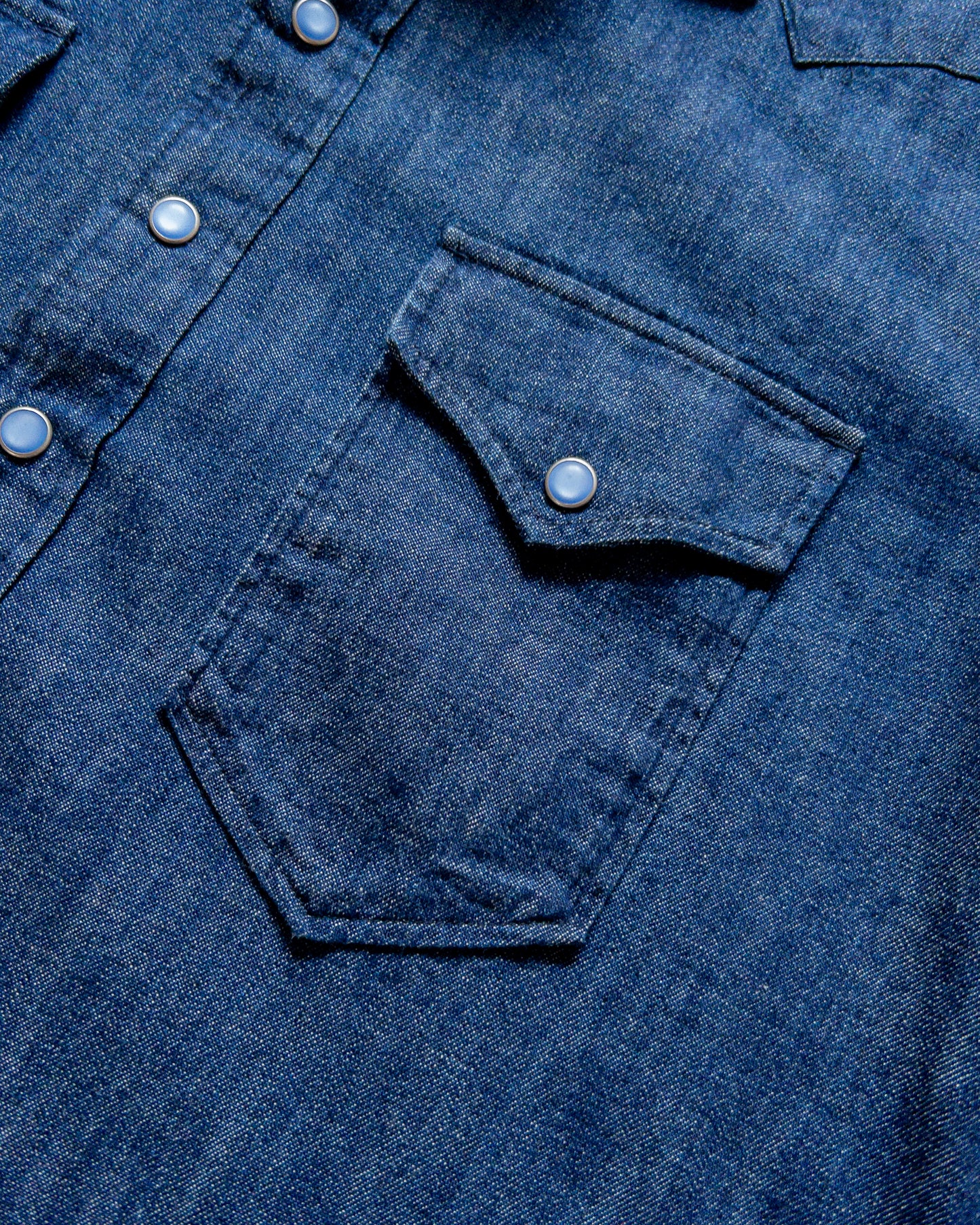 Denim Pearlsnap Shirt - Rinsed Indigo