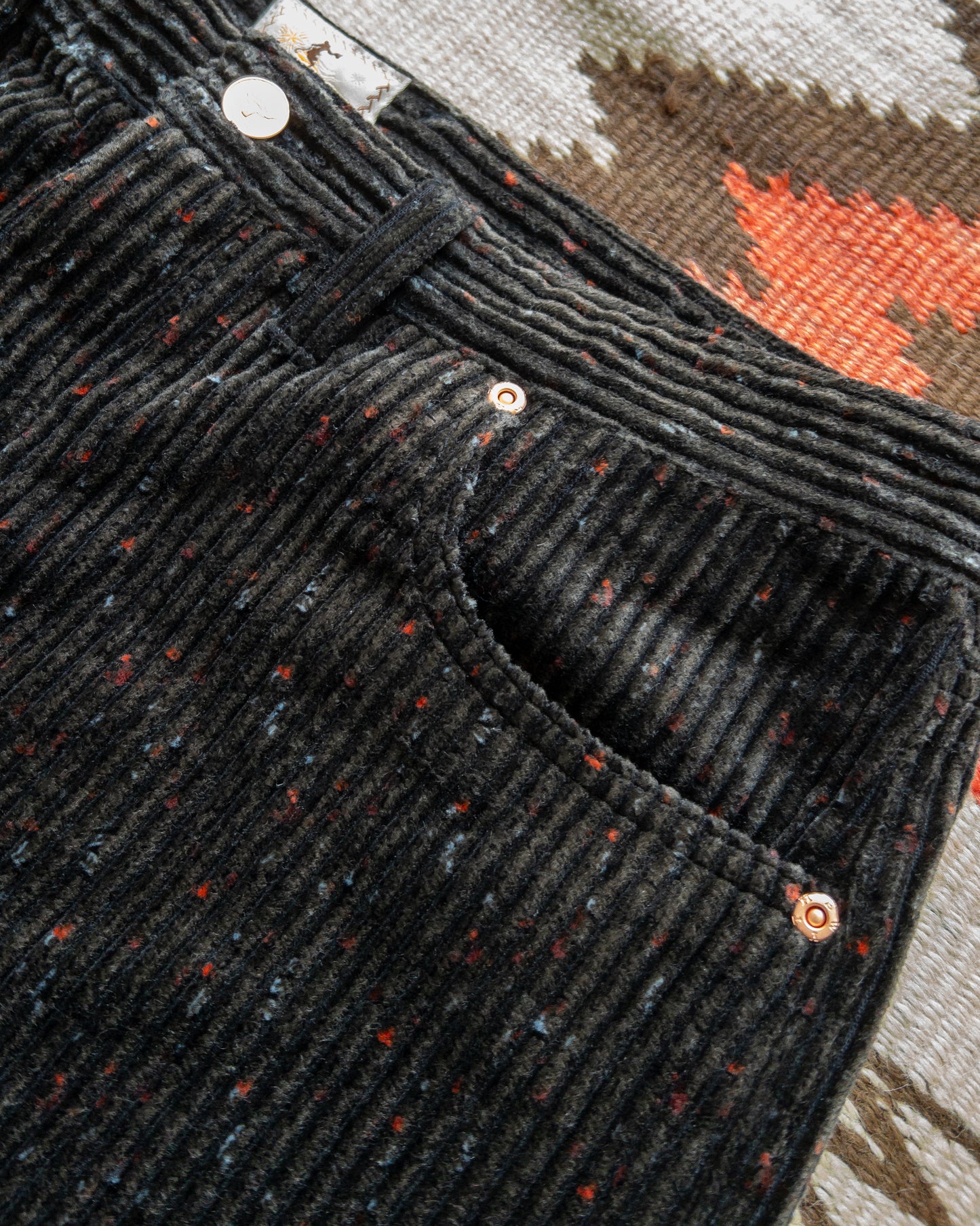 Donegal Corduroy Five Pocket Pants - Night Sky