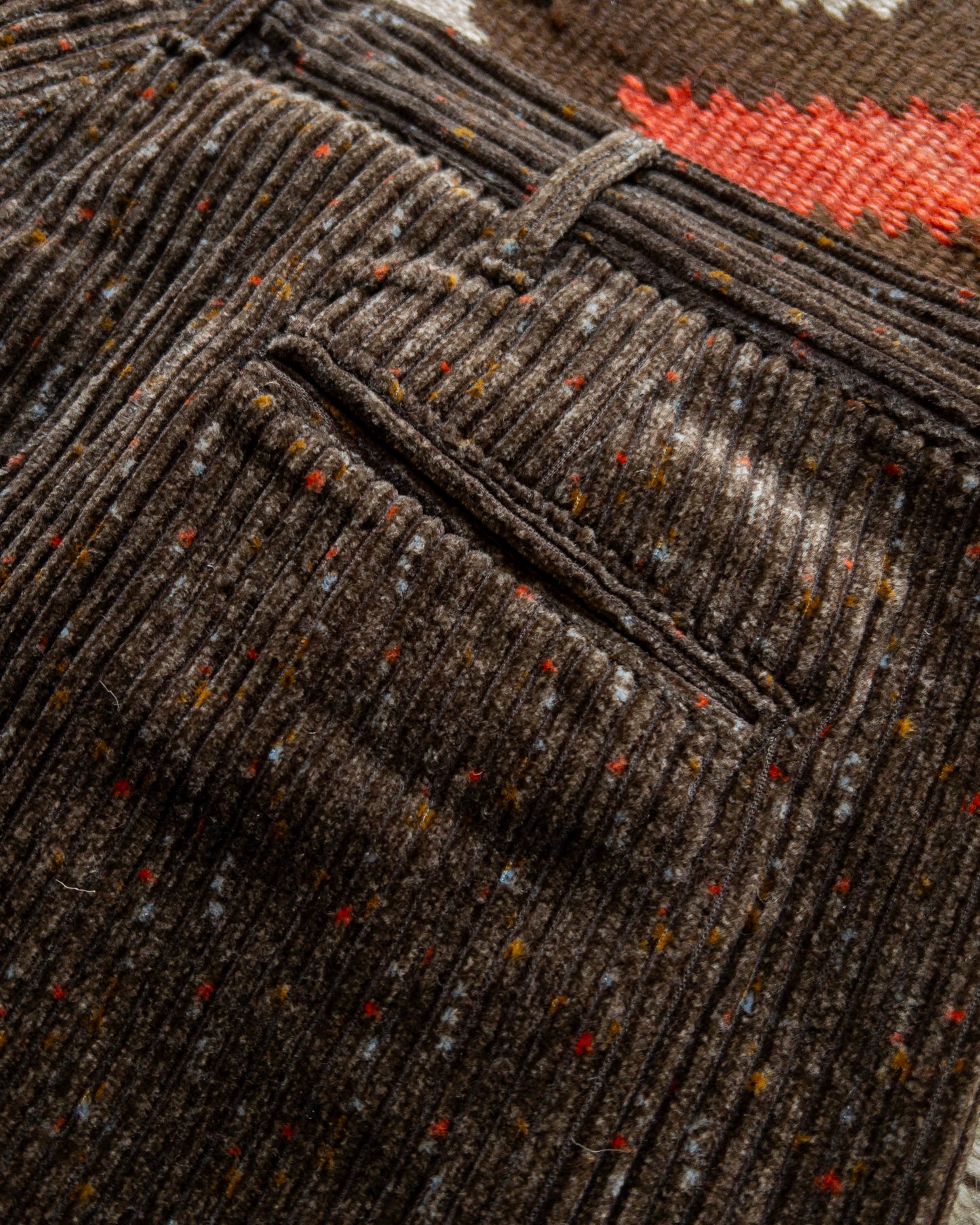 Donegal Corduroy Pleated Chino - Rustic Brown