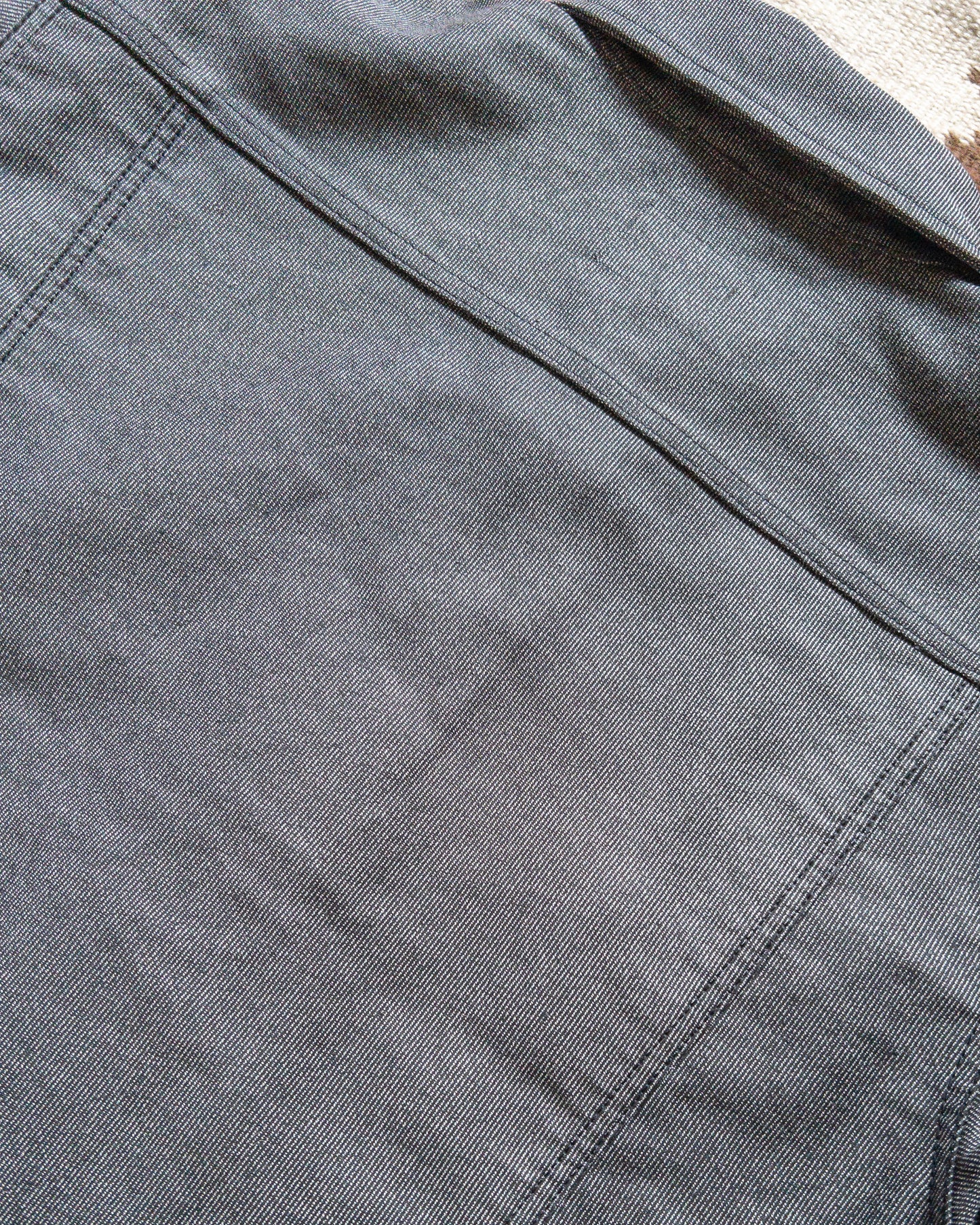 Japanese Wabash Stripe Moleskin Ranch Jacket - Charcoal Smoke