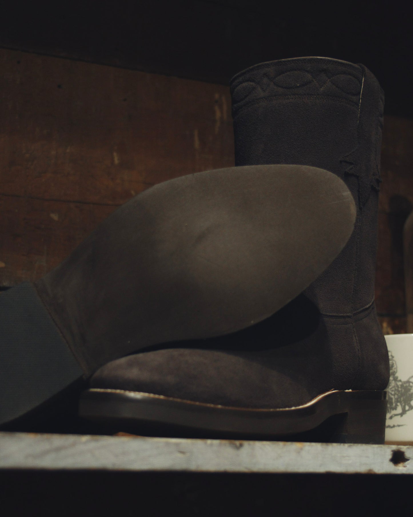 Chocolate Suede Roper Boots