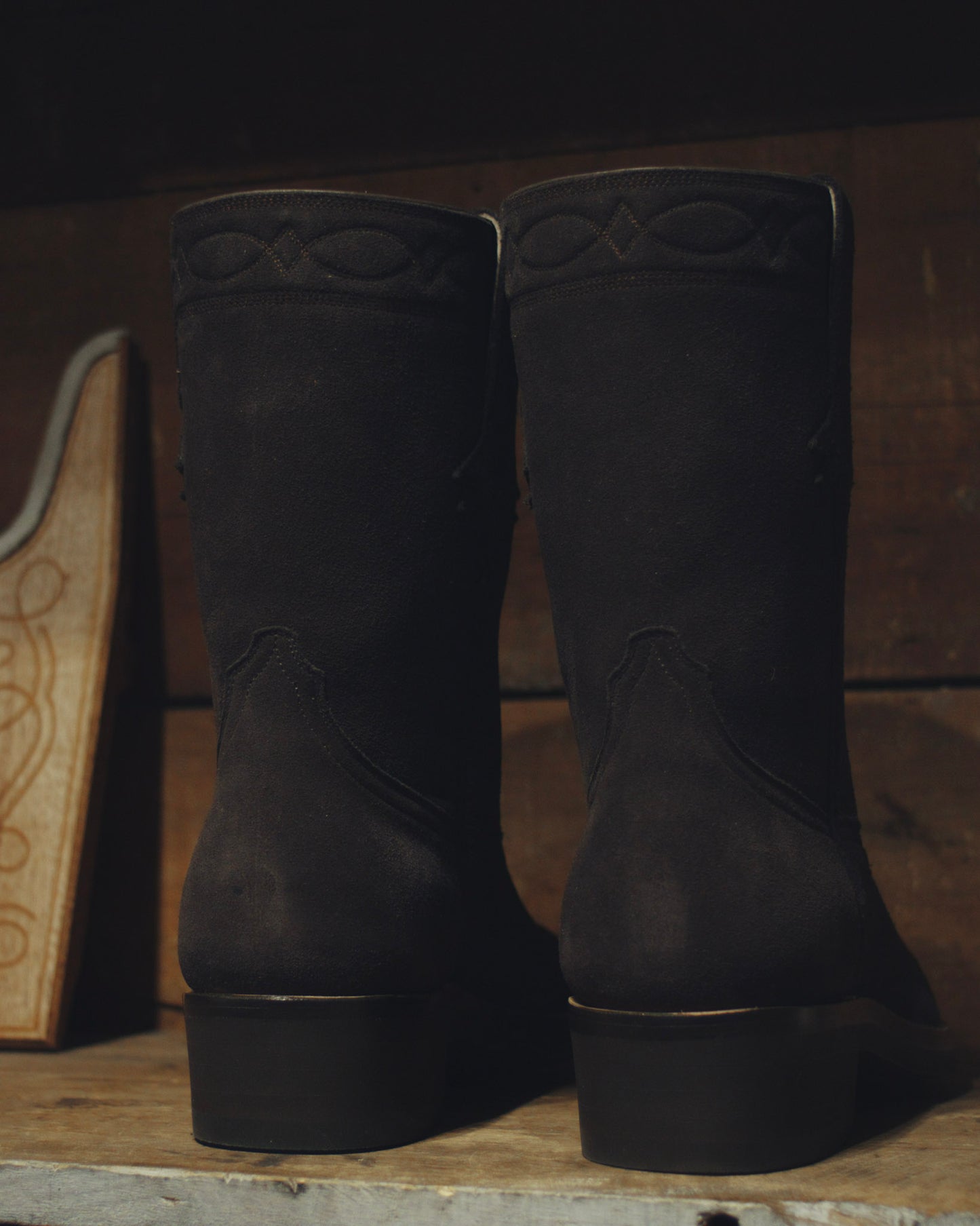 Chocolate Suede Roper Boots