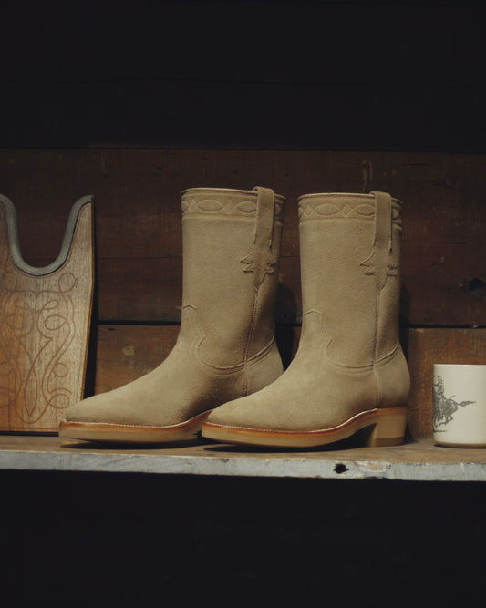 Sand Suede Roper Boots