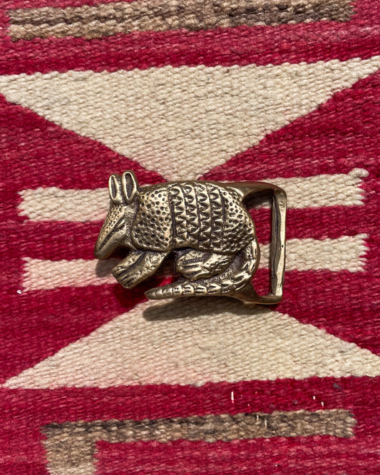 Solid Brass Armadillo Buckle
