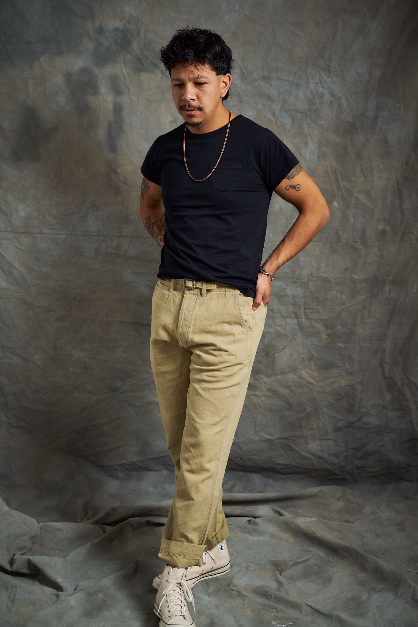 Tubular Pocket Tee Shirt - Deep Black