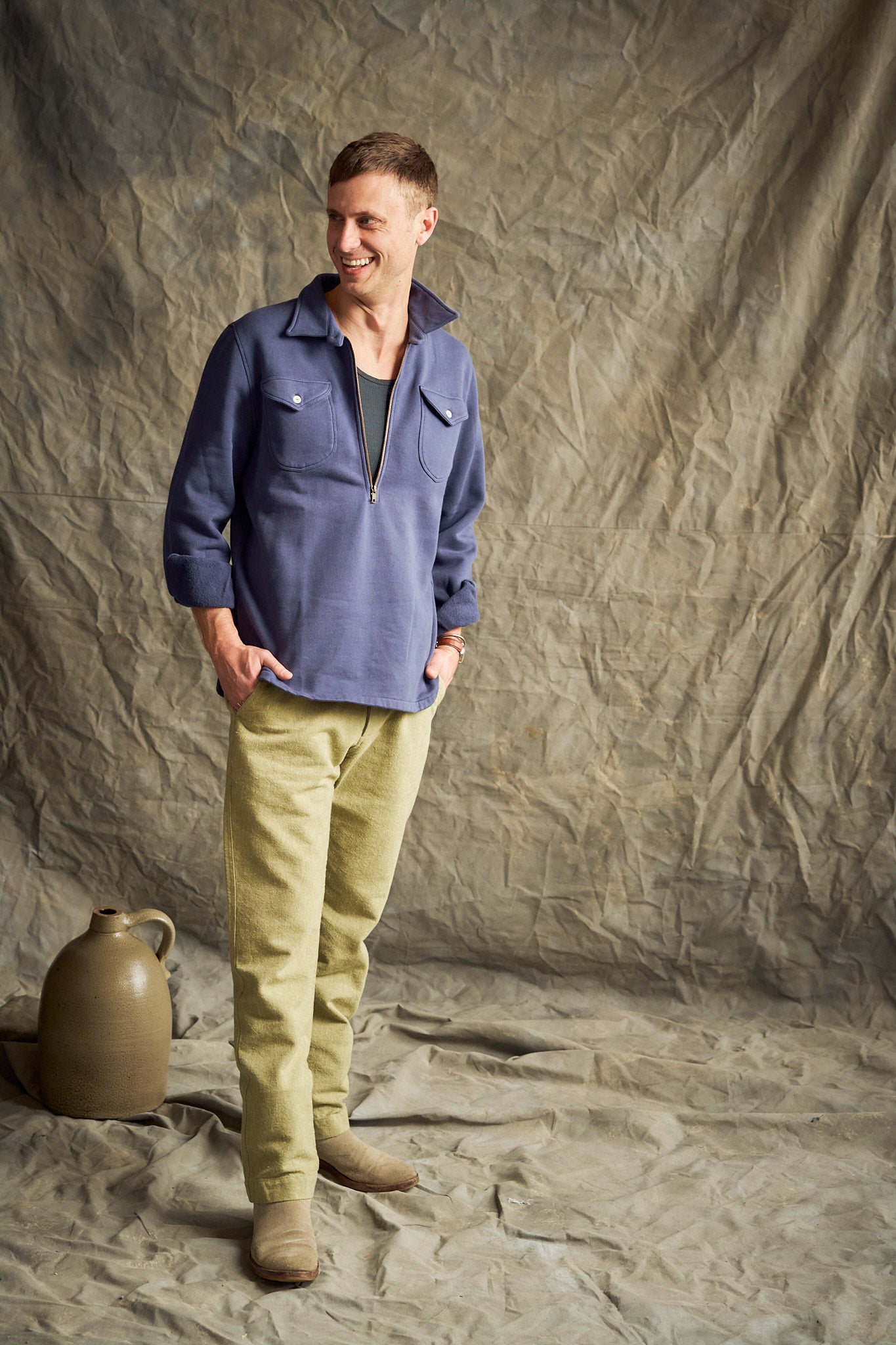 Rustic Plainweave Chino - Olive