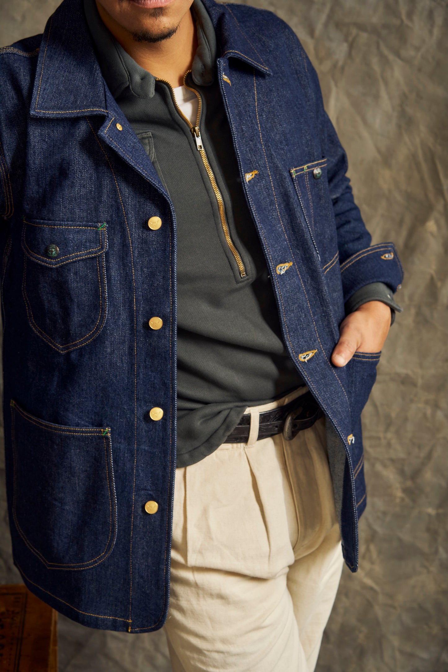 Denim Barn Jacket - Rinsed Indigo