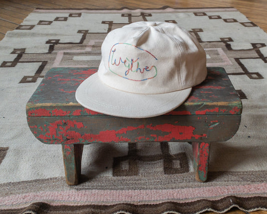 Chainstitched Canvas Ranch Hat - Cream