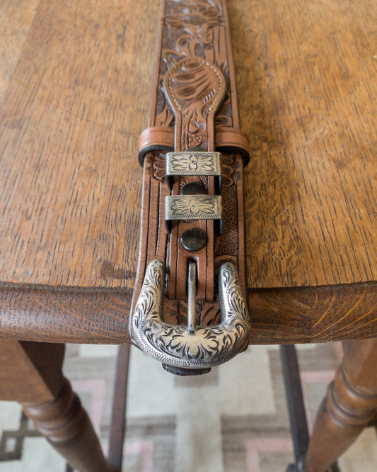 Western Tooled Ranger Belt