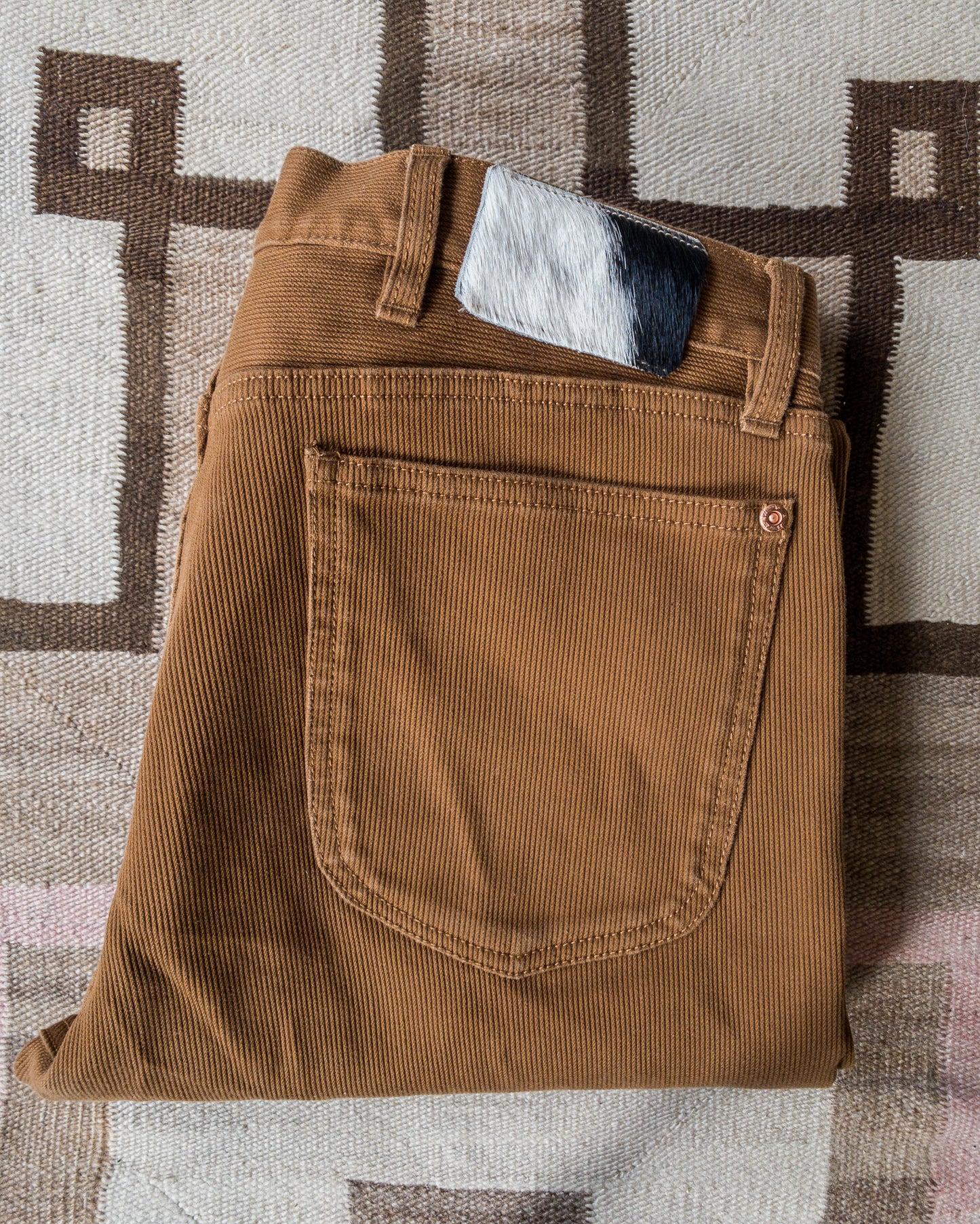 Bedford Cord Five Pocket Pants - Bay Brown - USA