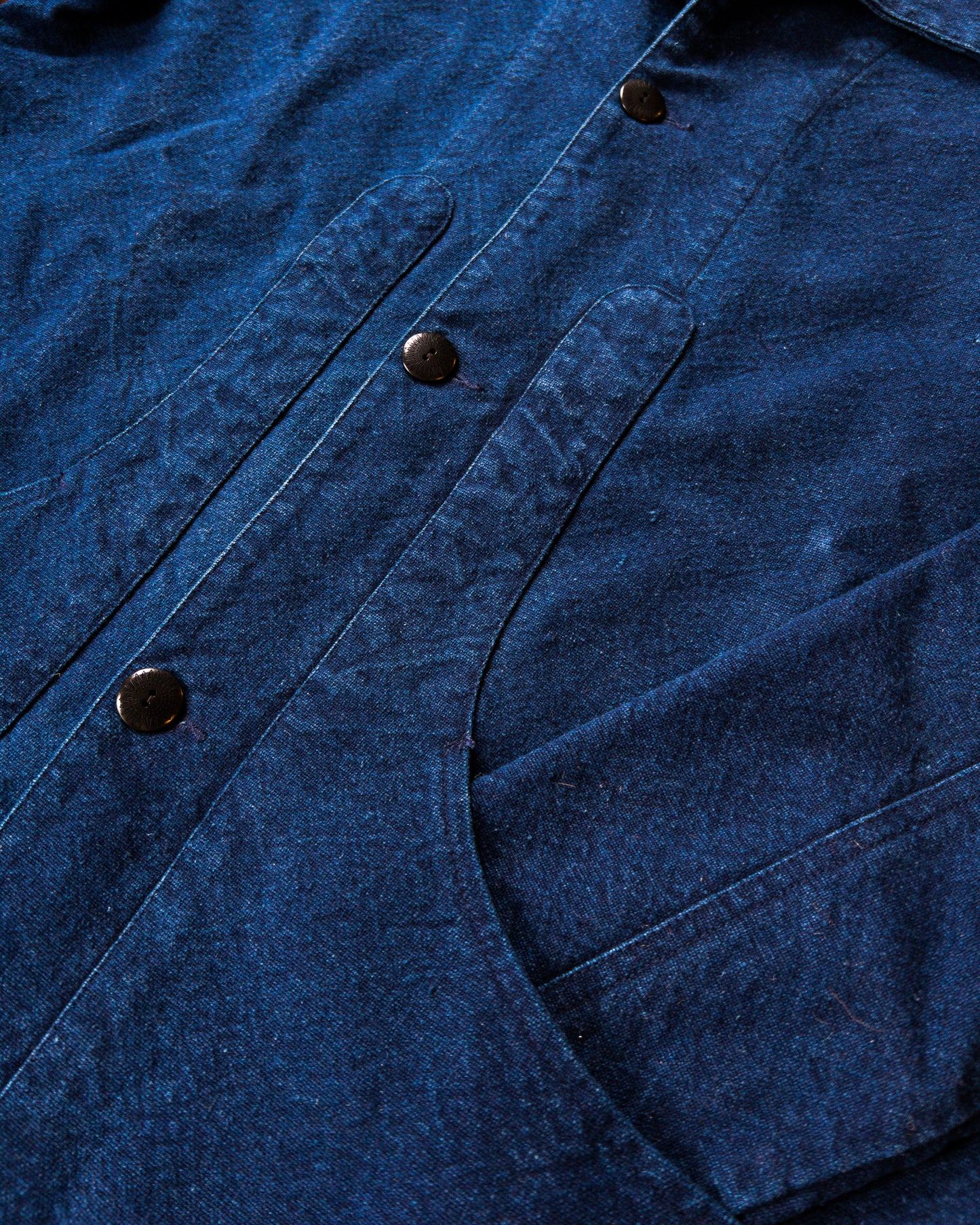 Rustic Plainweave Hunting Jacket - Indigo