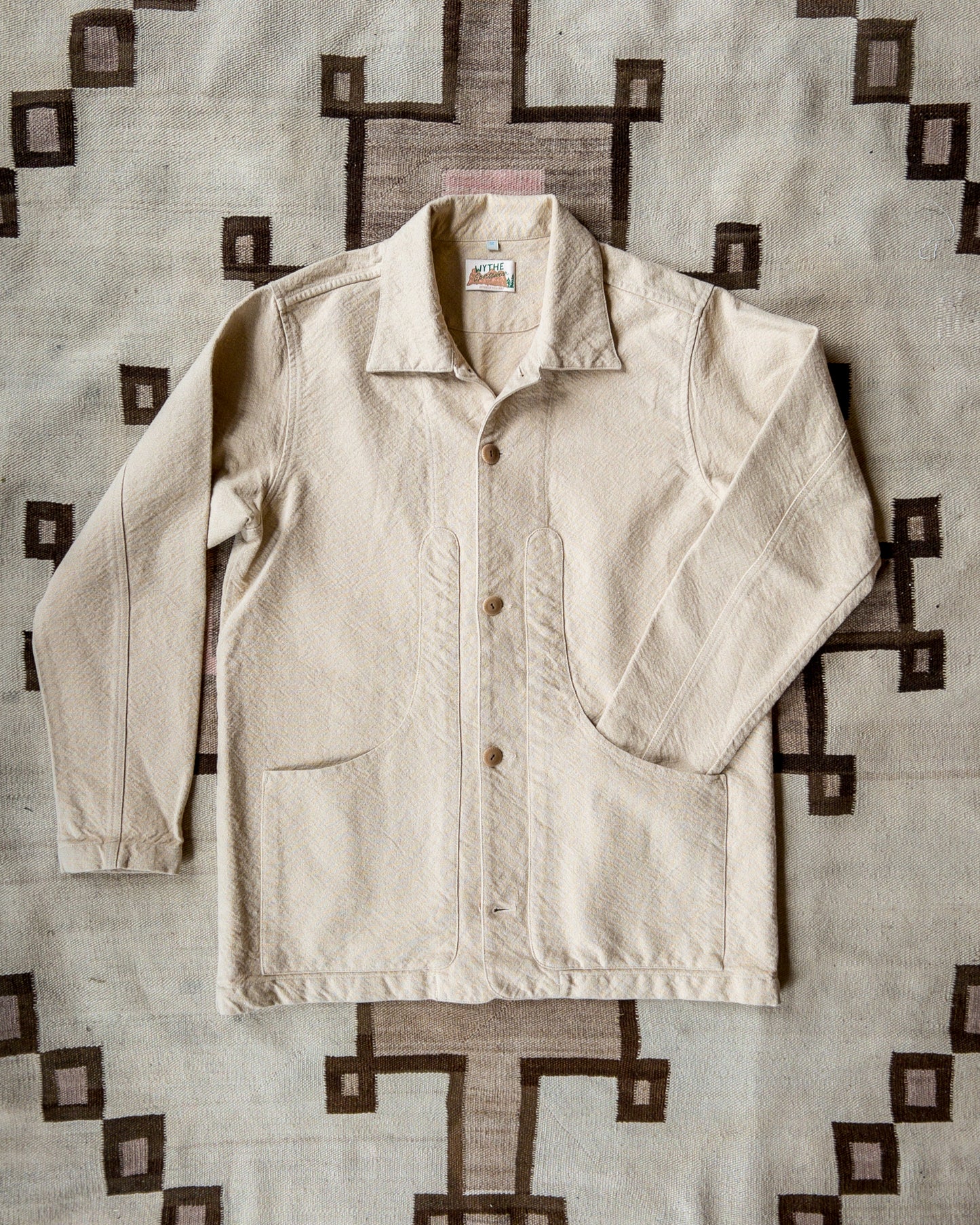 Rustic Plainweave Hunting Jacket - Natural Undyed