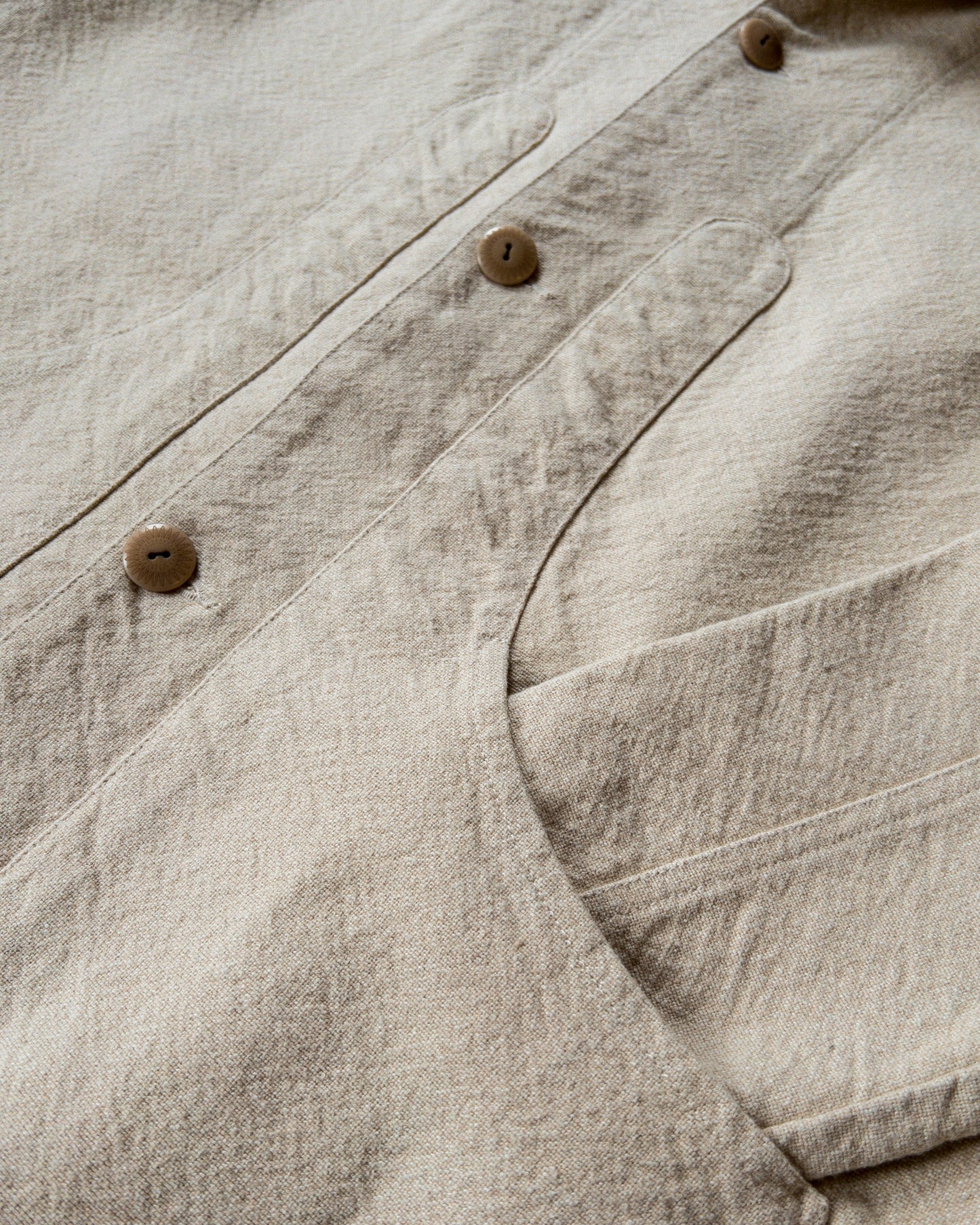 Rustic Plainweave Hunting Jacket - Natural Undyed