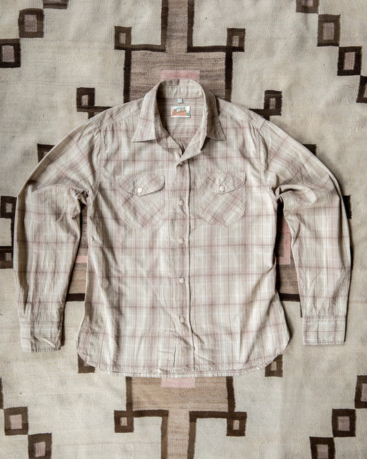 Washed Madras Workshirt - Earthtone Plaid