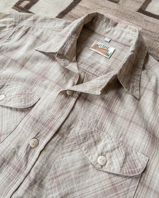 Washed Madras Workshirt - Earthtone Plaid