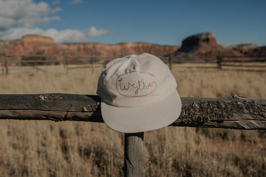 Chainstitched Canvas Ranch Hat - Cream