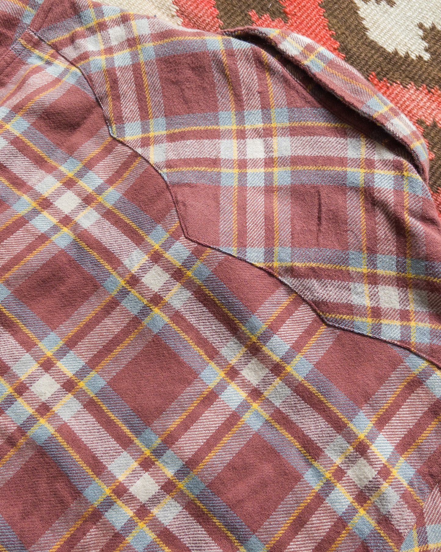Washed Flannel Pearlsnap Shirt - Autumn Rust