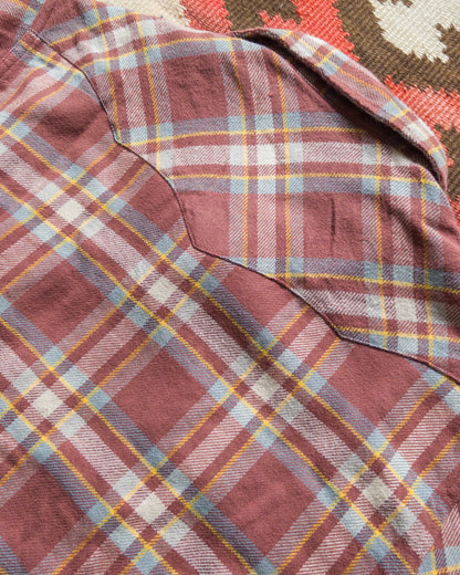Washed Flannel Pearlsnap Shirt - Autumn Rust