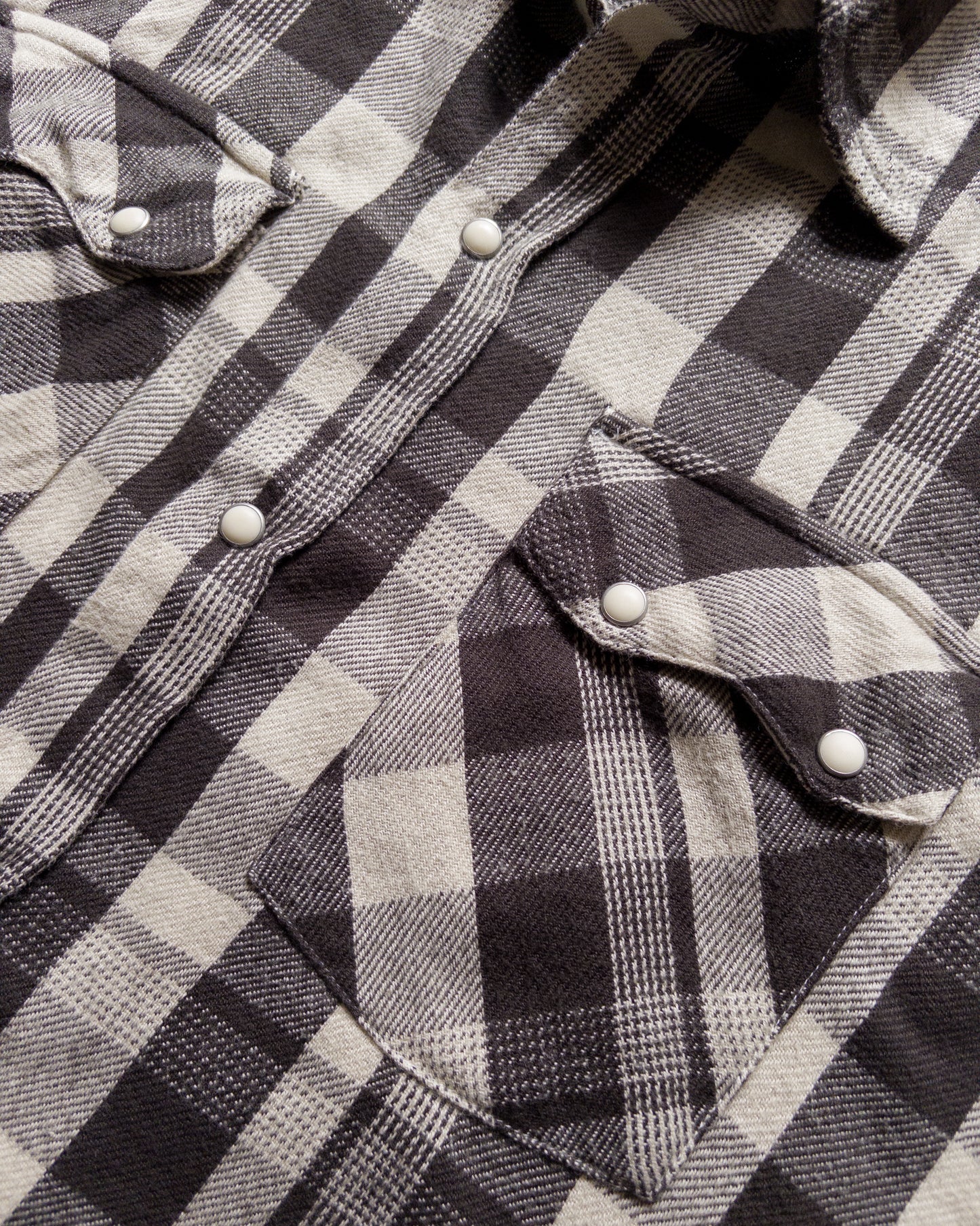 Washed Flannel Pearlsnap Shirt - Night Pitch