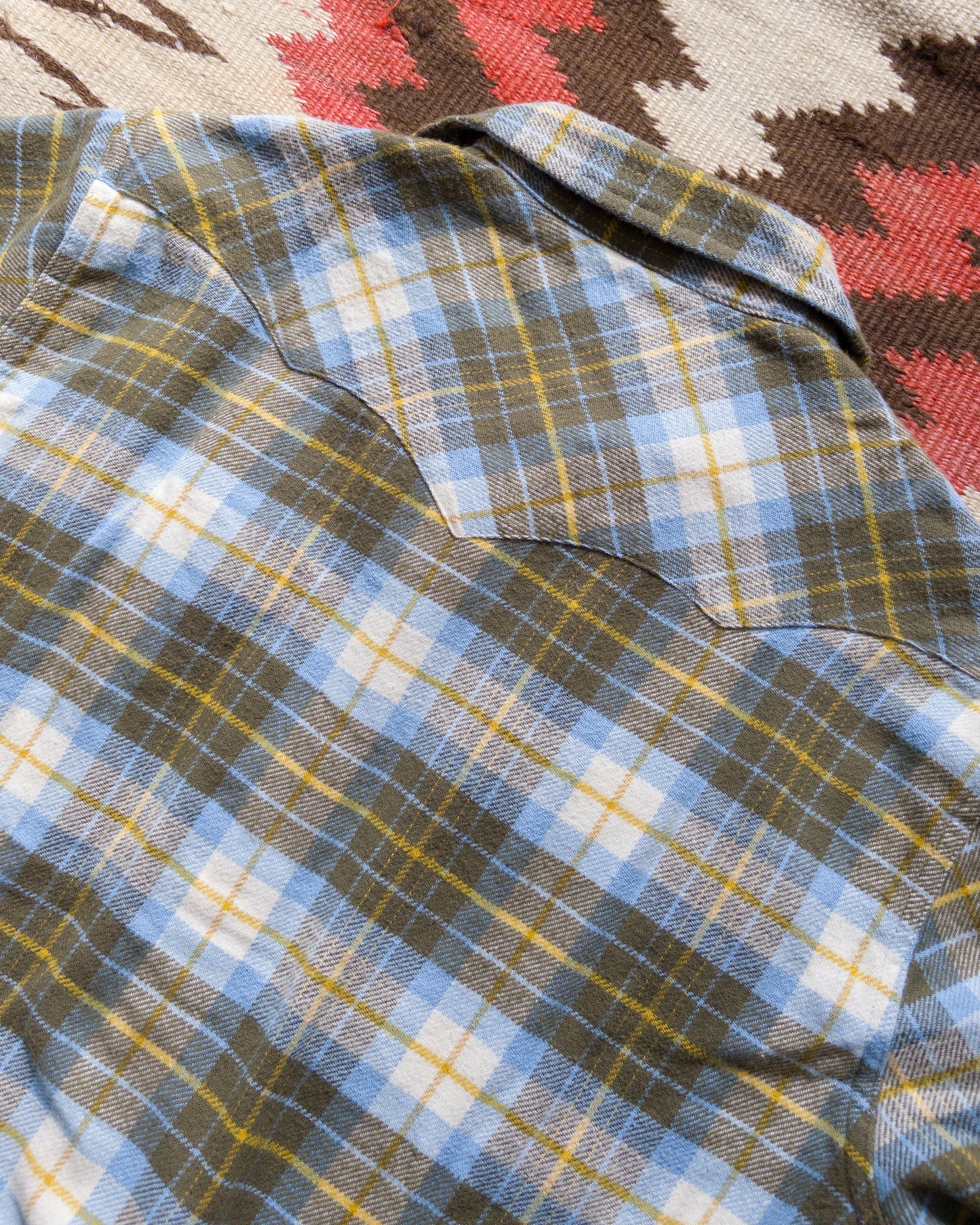 Washed Flannel Pearlsnap Shirt - Gold Ravine