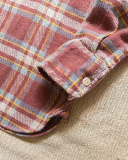 Washed Flannel Workshirt - Autumn Rust