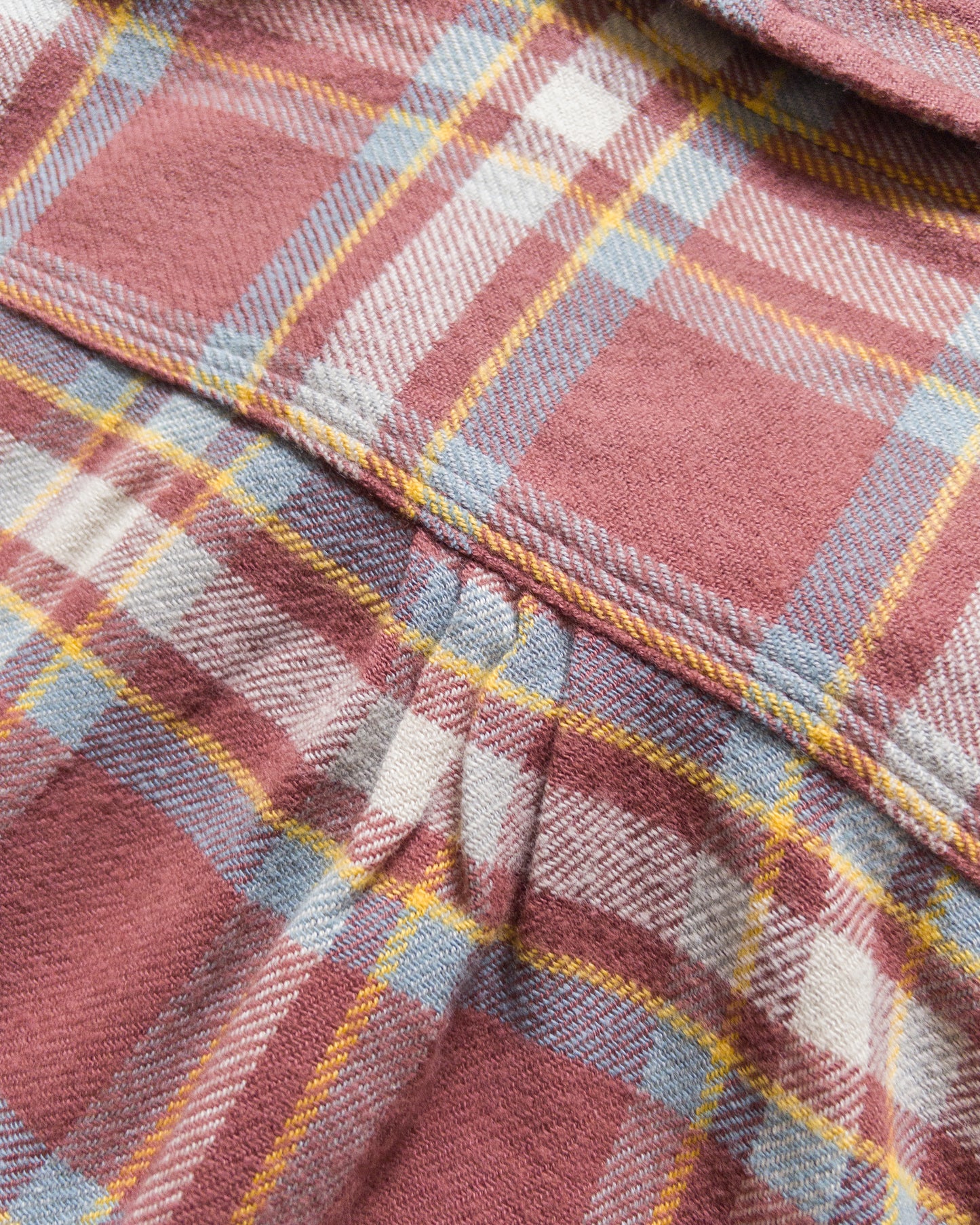 Washed Flannel Workshirt - Autumn Rust