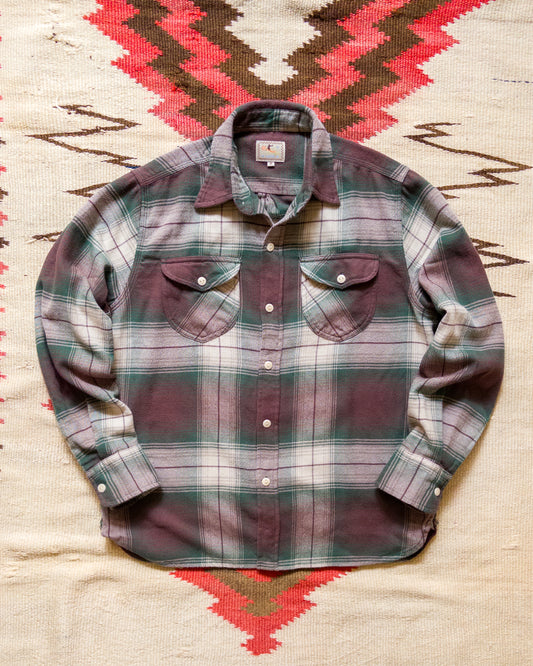Washed Flannel Workshirt - Grizzly Shadow Plaid