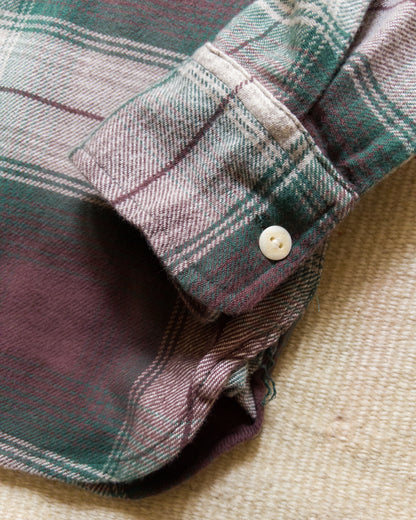 Washed Flannel Workshirt - Grizzly Shadow Plaid