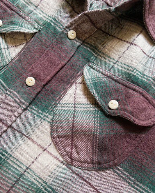 Washed Flannel Workshirt - Grizzly Shadow Plaid