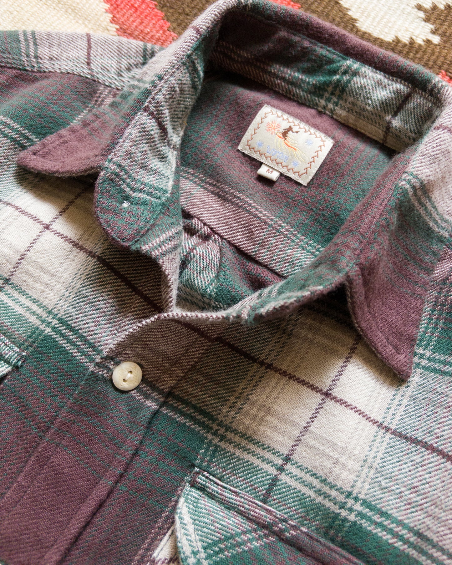 Washed Flannel Workshirt - Grizzly Shadow Plaid
