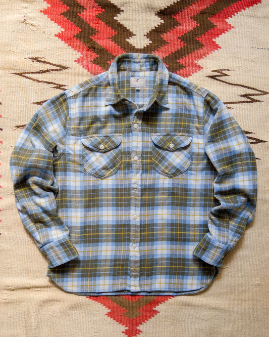 Washed Flannel Workshirt - Gold Ravine