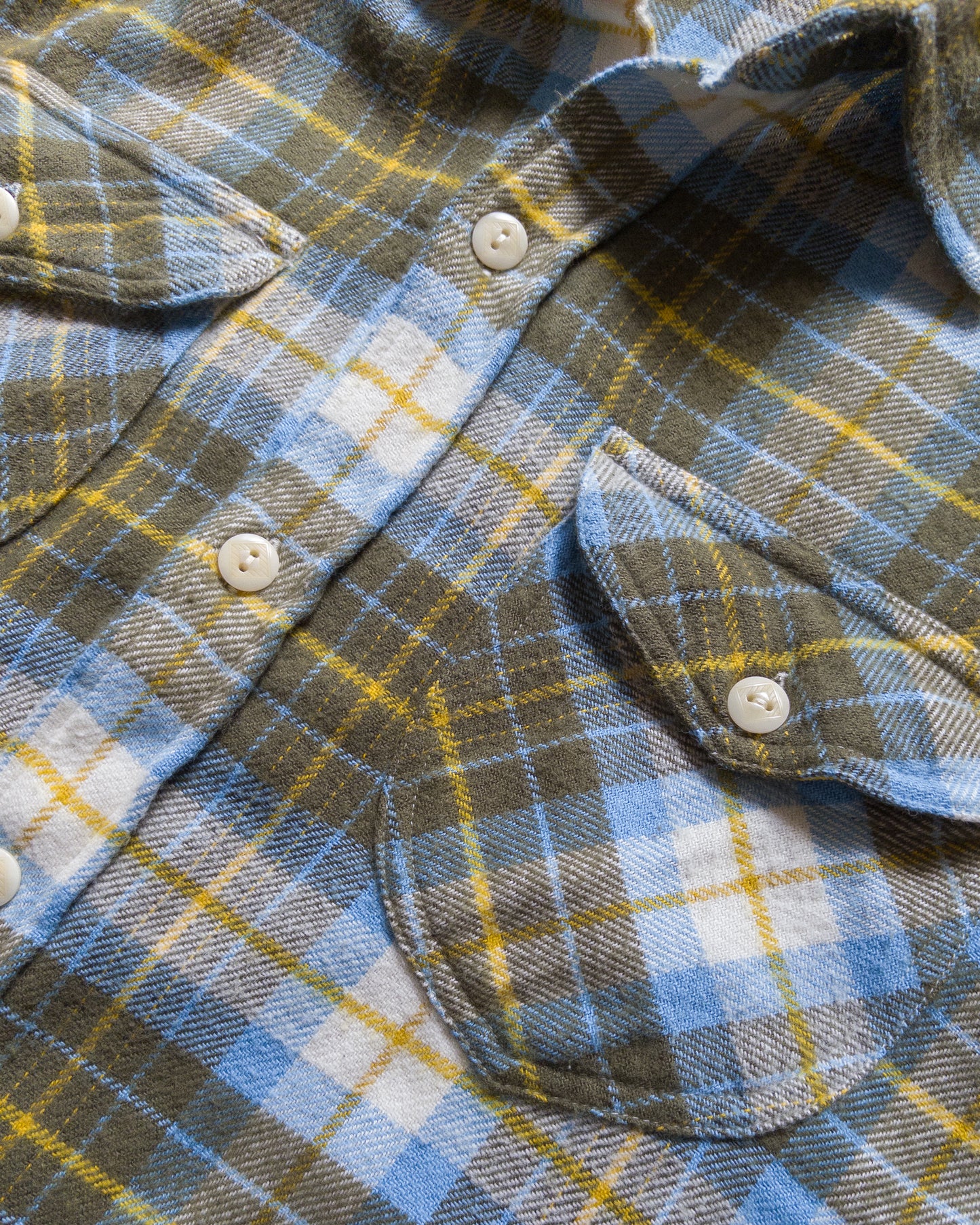 Washed Flannel Workshirt - Gold Ravine