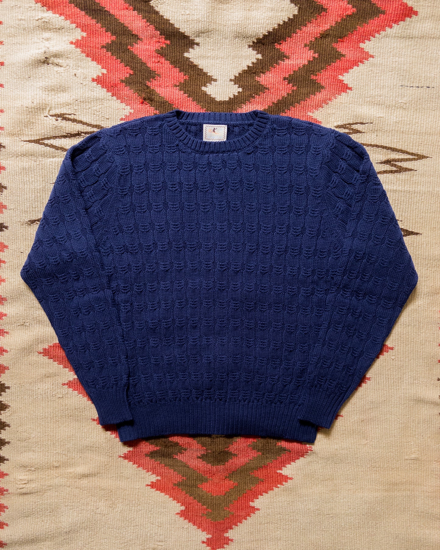 Highland Cableknit Sweater - Navy