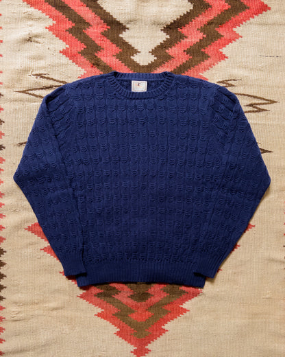 Highland Cableknit Sweater - Navy