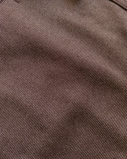 Japanese Wabash Stripe Moleskin Ranch Jacket - Espresso Brown