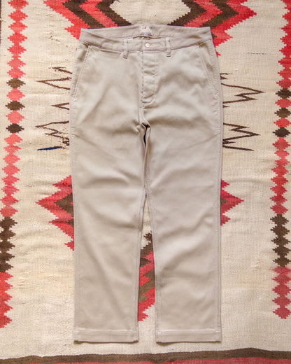 Bedford Cord Flat Front Chinos - Off White