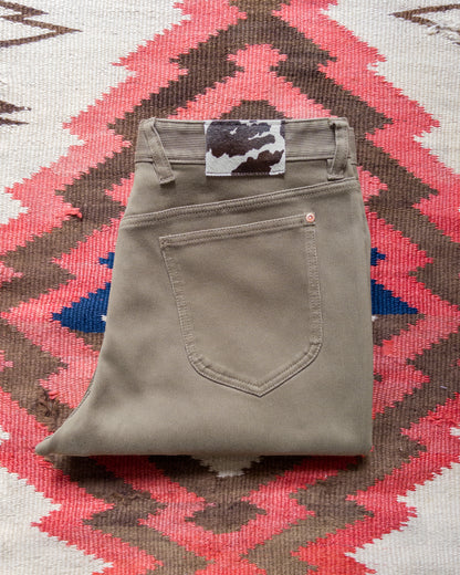 Bedford Cord Five Pocket Pants - Faded Olive