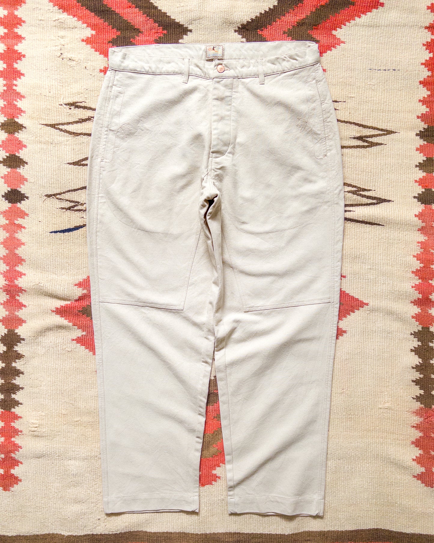 Heavyweight Pinpoint Canvas Chino - Unbleached