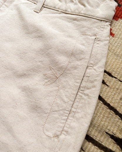 Heavyweight Pinpoint Canvas Chino - Unbleached