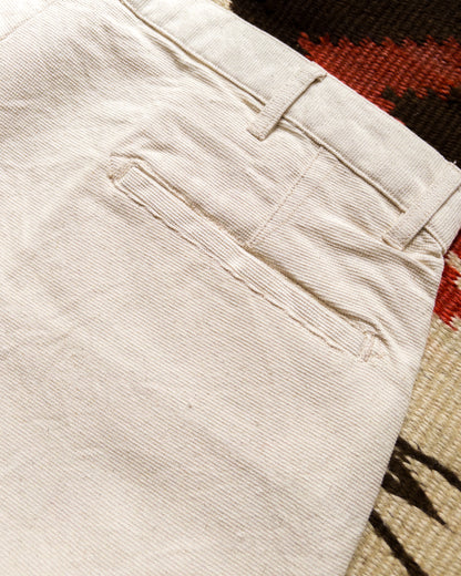 Heavyweight Pinpoint Canvas Chino - Unbleached