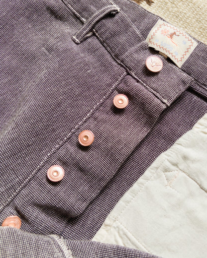 Heavyweight Pinpoint Canvas Chino - Night Sky