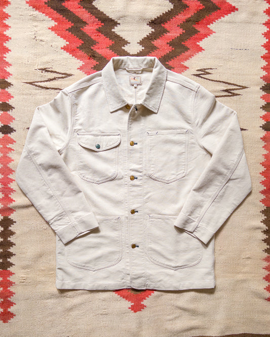 Heavyweight Pinpoint Canvas Barn Jacket - Unbleached