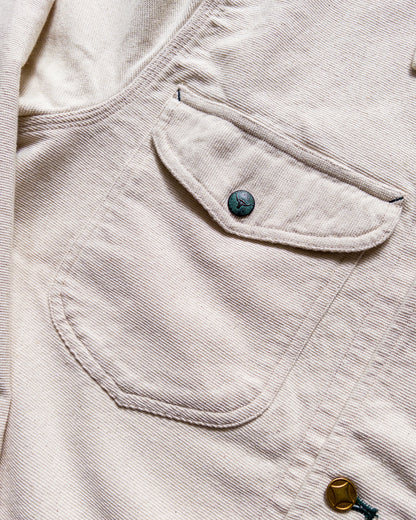 Heavyweight Pinpoint Canvas Barn Jacket - Unbleached